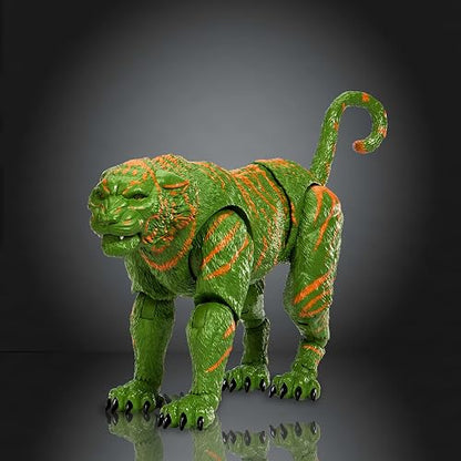 Masters of The Universe Figura de Acción Battle Cat 6+ Años | Escala 1:12, película 2026; tigre con armadura y silla removibles, ojos realistas