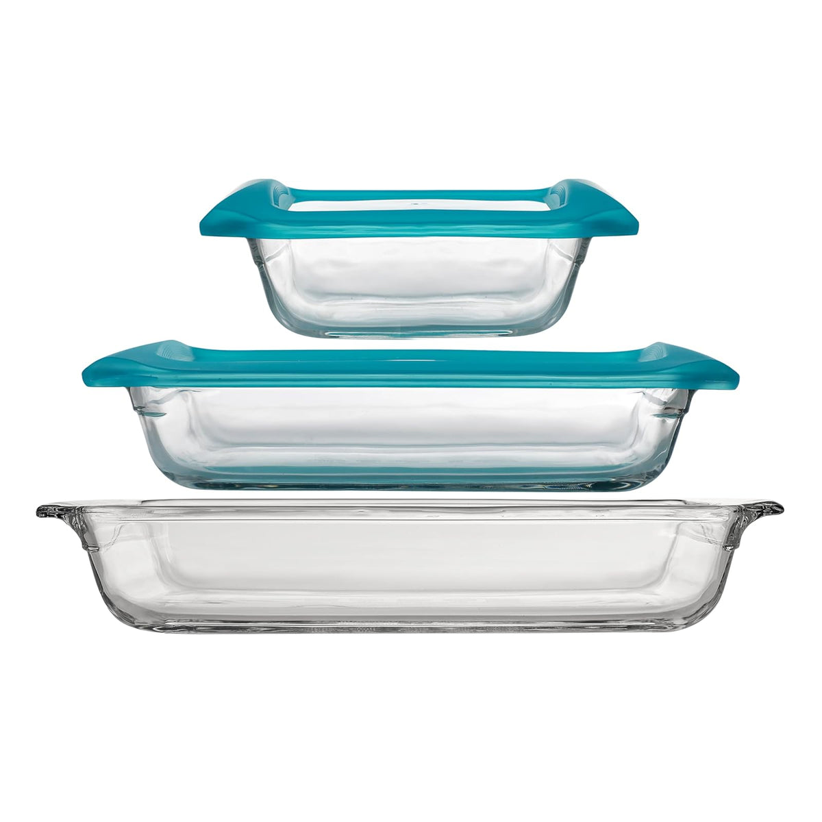 Libbey Baker's Premium Juego de Moldes de Vidrio con Tapa - Juego de 5 piezas premium