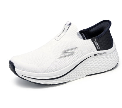 Skechers Max Cushioning Elite 2.0 Eternal Tenis Sin Cordones para Mujer - 26.0 cm - Blanco - Negro