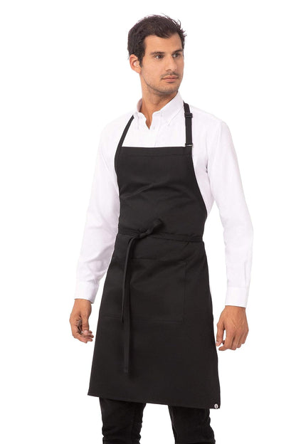 Chef Works - Delantal unisex para carnicero, negro, paquete de 2, Talla única