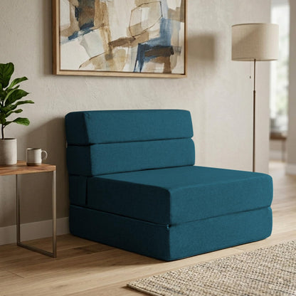 Memory Foam Home Sofá Cama Cozy Plegable - Individual - Verde