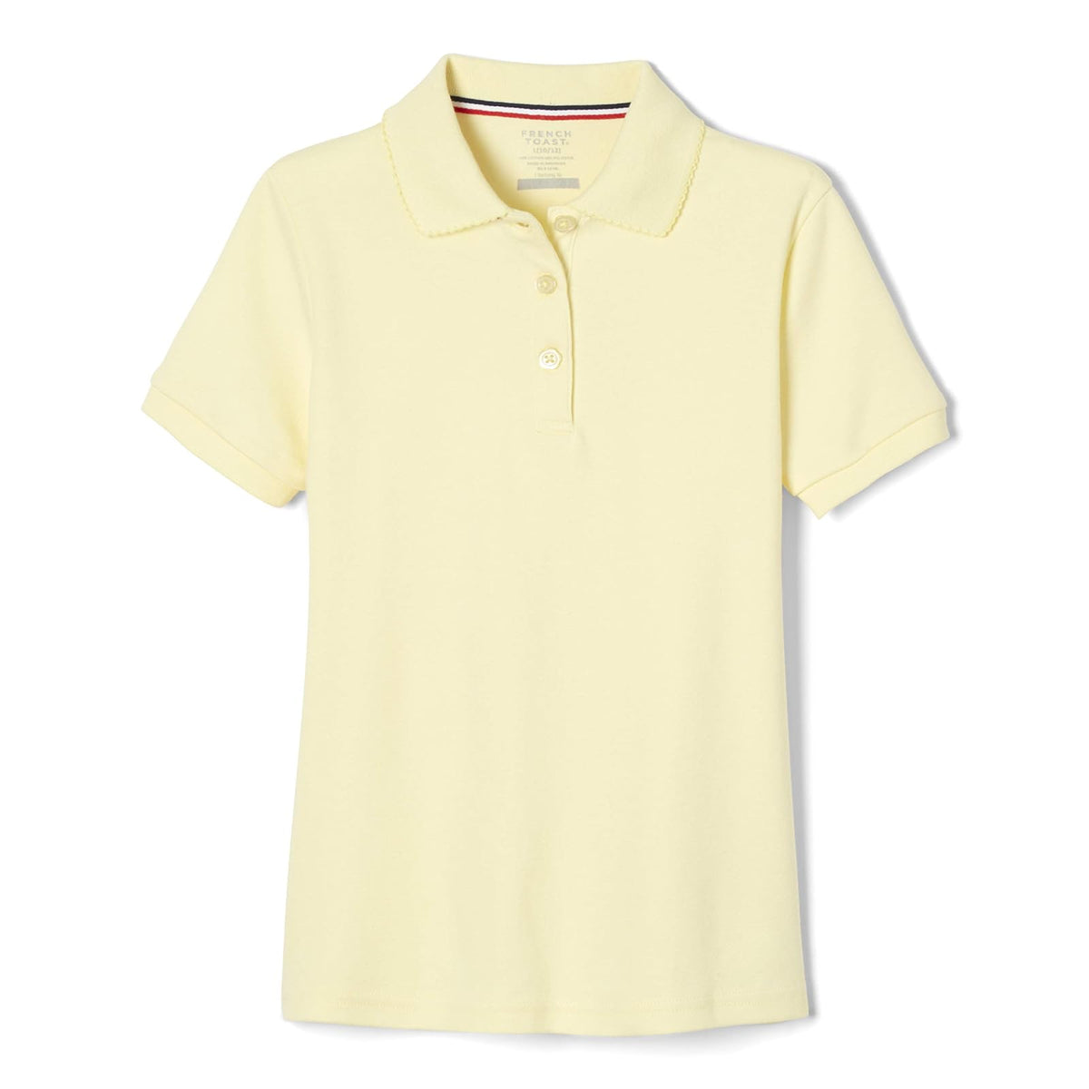 French Toast Playera Polo Uniforme Escolar para Niña - 7-8 - Amarillo