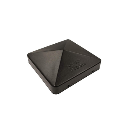Nuvo Iron US-PCP12BLK US-6 Eazy Pyramid Cap 6 x 6 pulgadas (se adapta a más de 6 x 6 pulgadas, postes cuadrados nominales de EE. UU.), negro