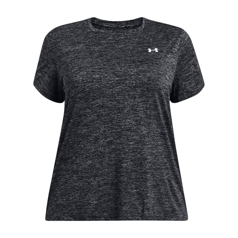 Under Armour Tech Twist Playera Manga Corta Mujer - (001) Negro - Blanco - CH