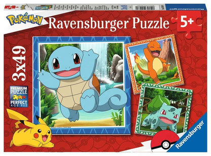 Ravensburger Rompecabezas Pokémon Colección - Iniciales Kanto 3x49pzas
