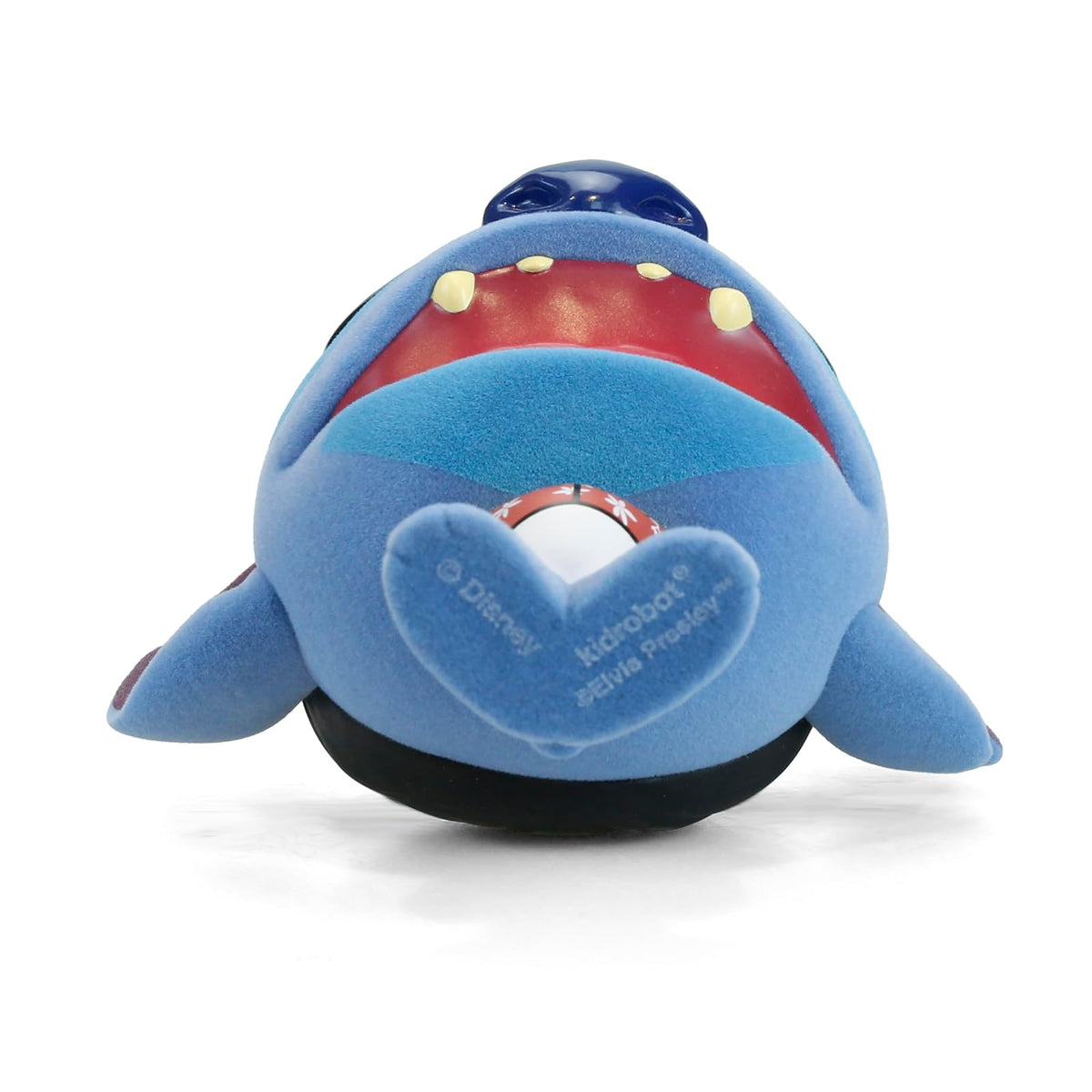 Kidrobot Colección Disney: Lilo and Stitch Blue Hawaiian Elvis Stitch Flocado 10 cm Bhunny Stylized PVC Figura