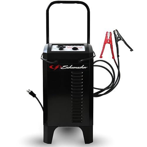Schumacher Cargador de Batería y Arrancador de Motor SC1446, 6V/12V, 200A, 40A Impulso, Negro