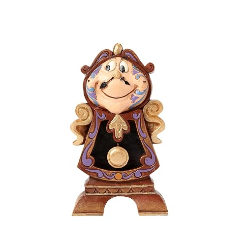 Enesco Disney Traditions by Jim Shore La Bella y La Bestia Cogsworth The Clock - Figura en Miniatura, 4.25 Pulgadas, Multicolor