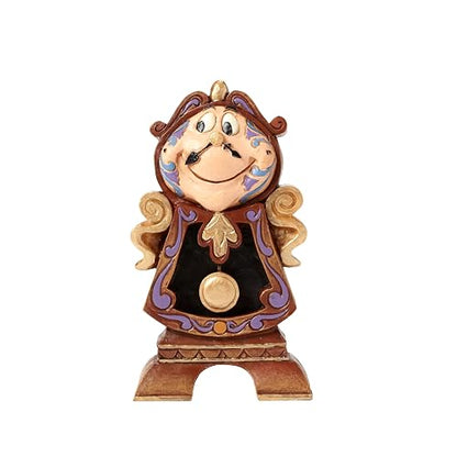 Enesco Disney Traditions by Jim Shore La Bella y La Bestia Cogsworth The Clock - Figura en Miniatura, 4.25 Pulgadas, Multicolor