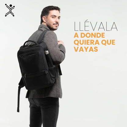 PERFECT CHOICE Mochila ejecutiva para laptop diseño Slim Lusso
