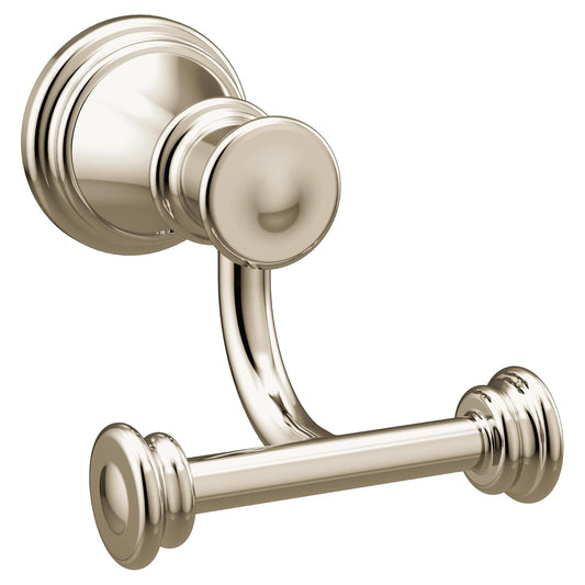 Moen YB6403NL Belfield - Gancho doble para bata (níquel pulido)