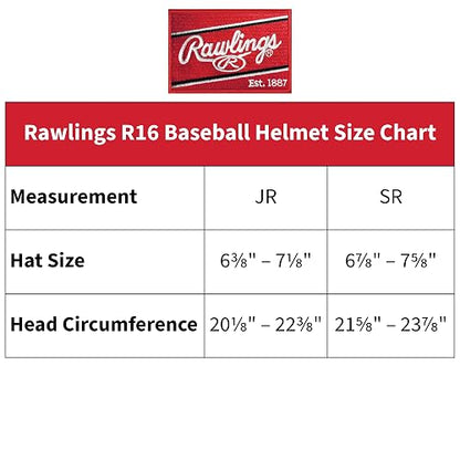Rawlings Serie R16 Casco de béisbol