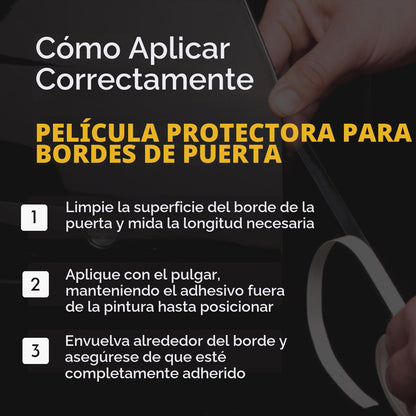 XPEL Protector de Borde de Puerta Extraancho R3023, 1.27 cm x 3.66 m, Transparente