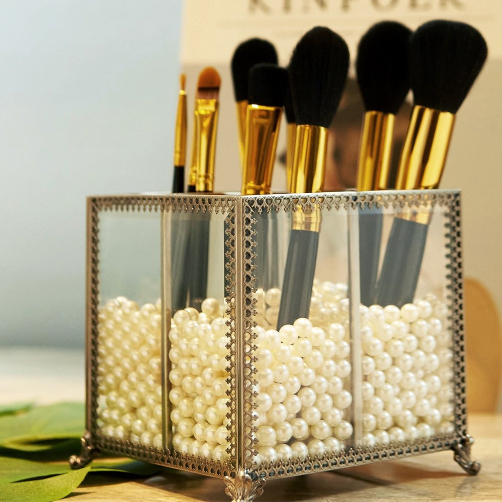 Putwo Organizador clásico para brochas de Maquillaje, Antiguo, Makeup Organizer, BrushHolder-Medium, 1