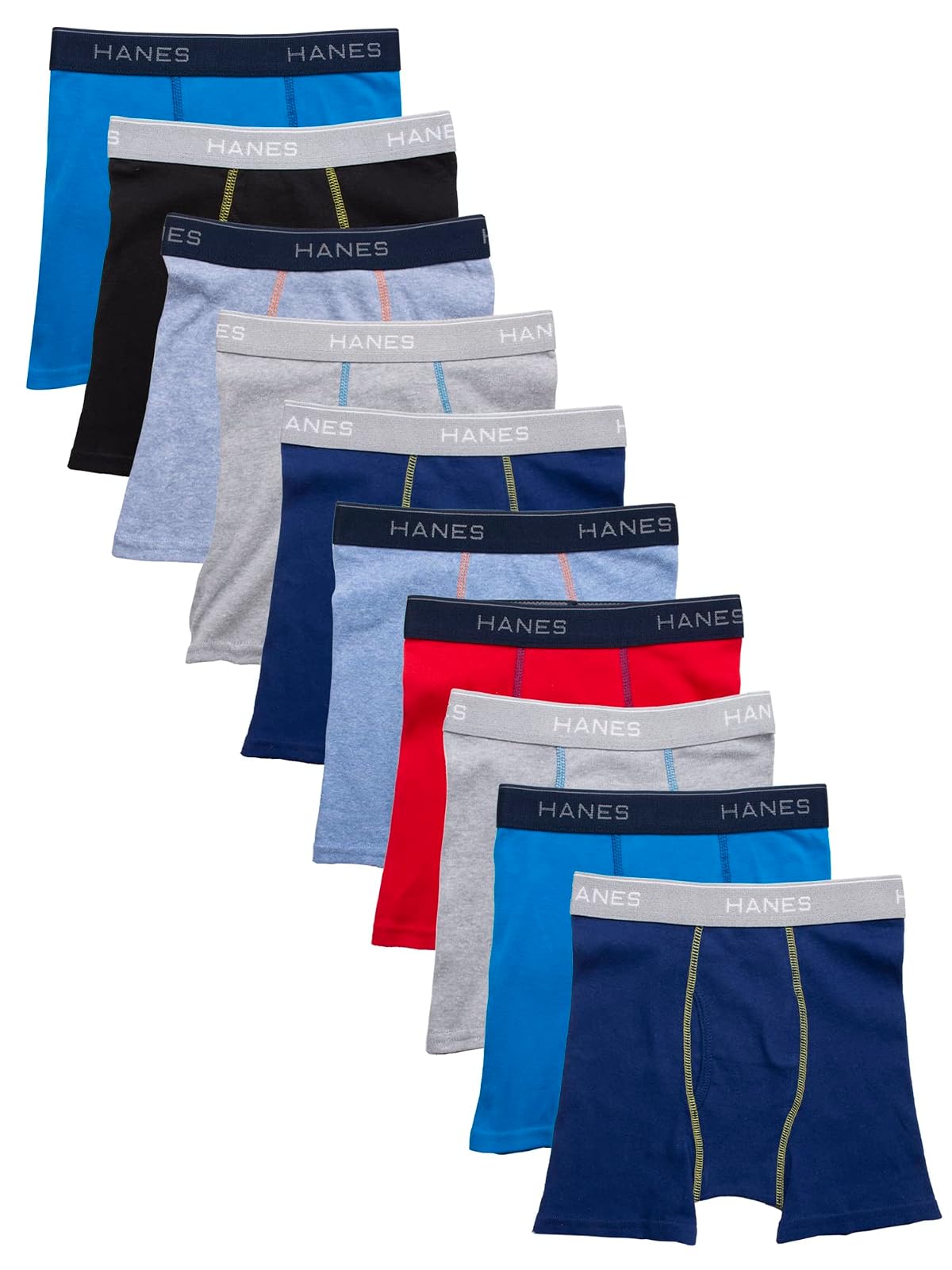 Hanes Calzoncillos Tipo bóxer sin Etiqueta de Colores Surtidos Ropa Interior de Hombres para Niños