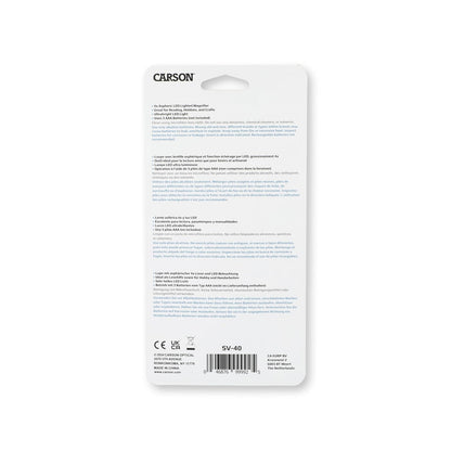 Carson Lupa asférica iluminada con LED, 4 x de mano de 3.0 pulgadas (SV-40)