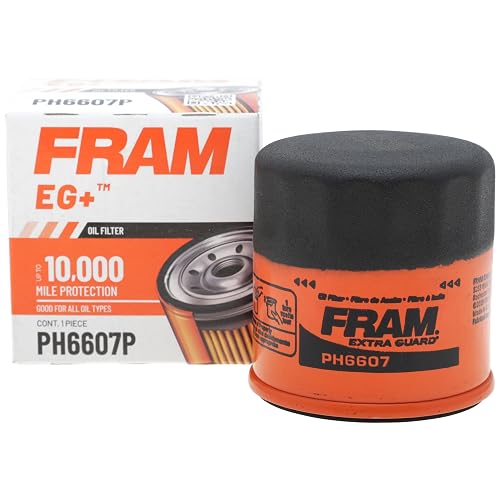 Fram Filtro de Aceite Extra Protección PH6607, Negro | Sustituye a WC21 51461 BW5141 WF2096 1699830 1661964-5 150-2002 150-2003 150-2004 150-2006 150-2043 51365. B-198 LF3571 OC