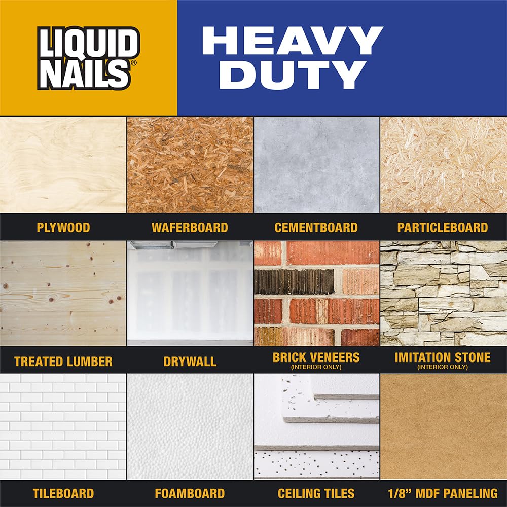 Liquid Nails LN903 10-Ounce Heavy-Duty Liquid Nails Construction Adhesive