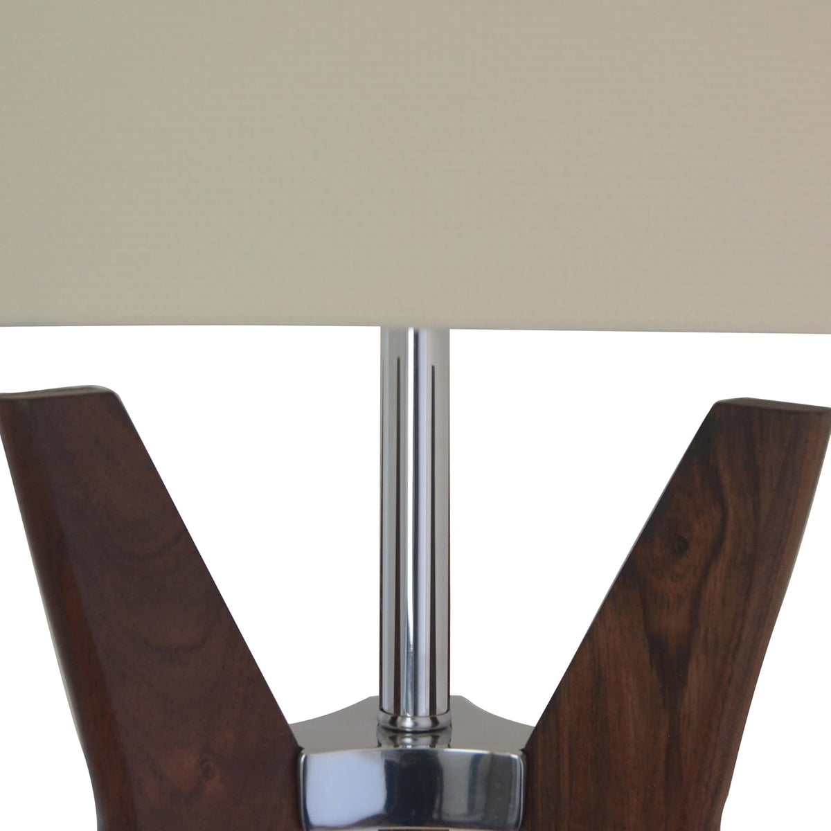 Luzerna CM-0167 Lámpara De Mesa Bumerang, Color Poplar Nogal, 1 Unidad