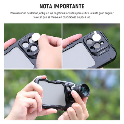 NEEWER - Convertidor 2X con Lentes Macro de 200 mm y 300 mm para cámara de teléfono, Lente de teleobjetivo, 7 Elementos en 5 Grupos, Rosca de 17 mm Compatible con iPhone, Android, Samsung, Xiaomi