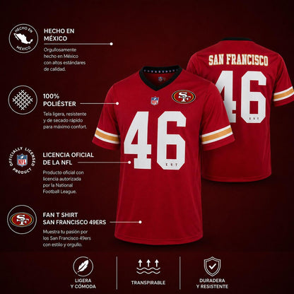 NFL Fan T-Shirt San Francisco 49ers Rojo para Hombre