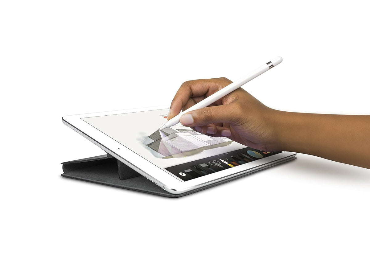 Twelve South SurfacePad para iPad Pro de 9,7 Pulgadas | Funda Ultra Fina de Piel de Lujo + Soporte de Pantalla (Negro)