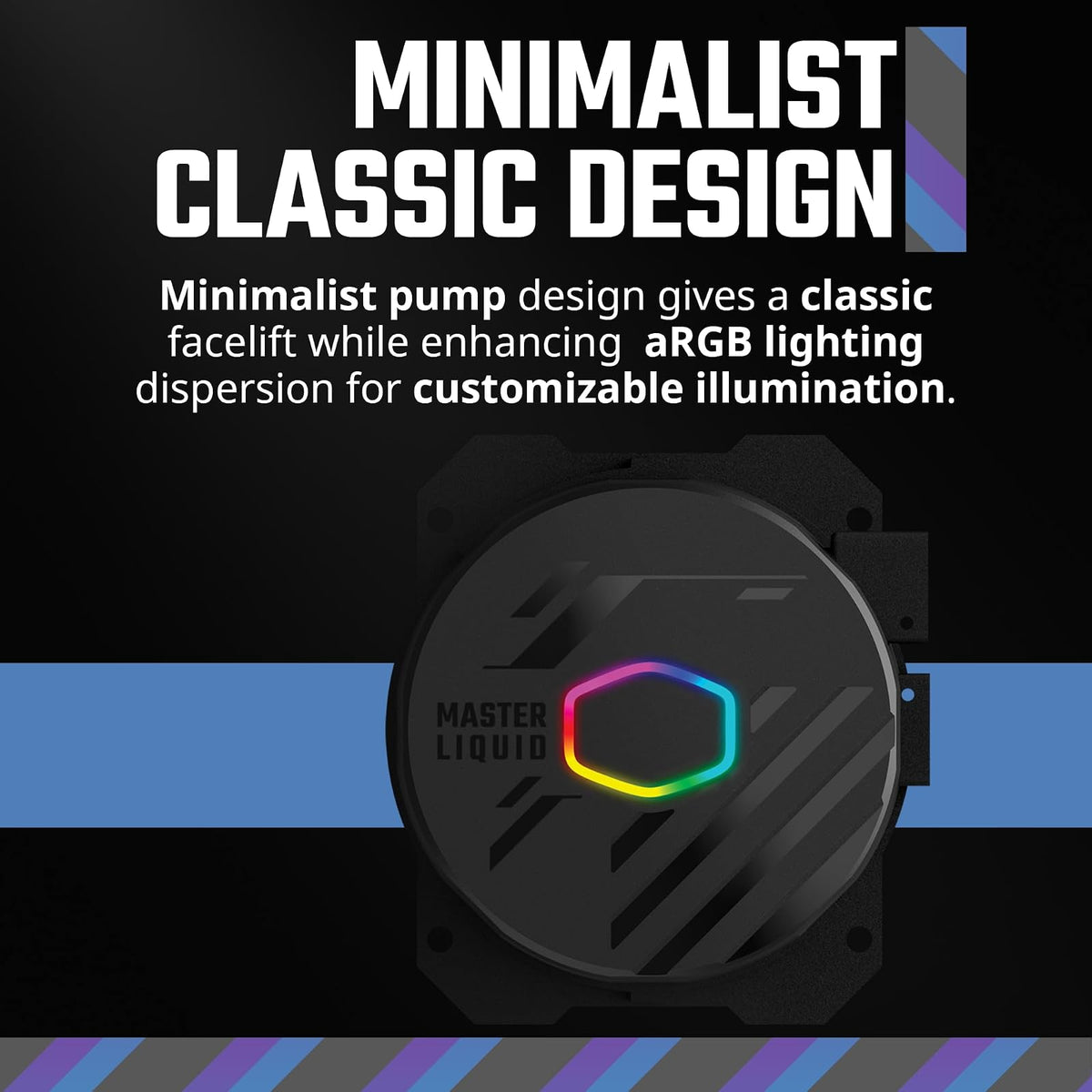 Cooler Master MasterLiquid 360L Core AIO Liquid Cooler MLW-D36M-A18PZ-R1 | 360mm, ARGB Sync, bomba de placa fría Gen S, 120mm PWM, CryoFuze 14W/mK, AMD Ryzen AM5/AM4, Intel LGA1700/1200