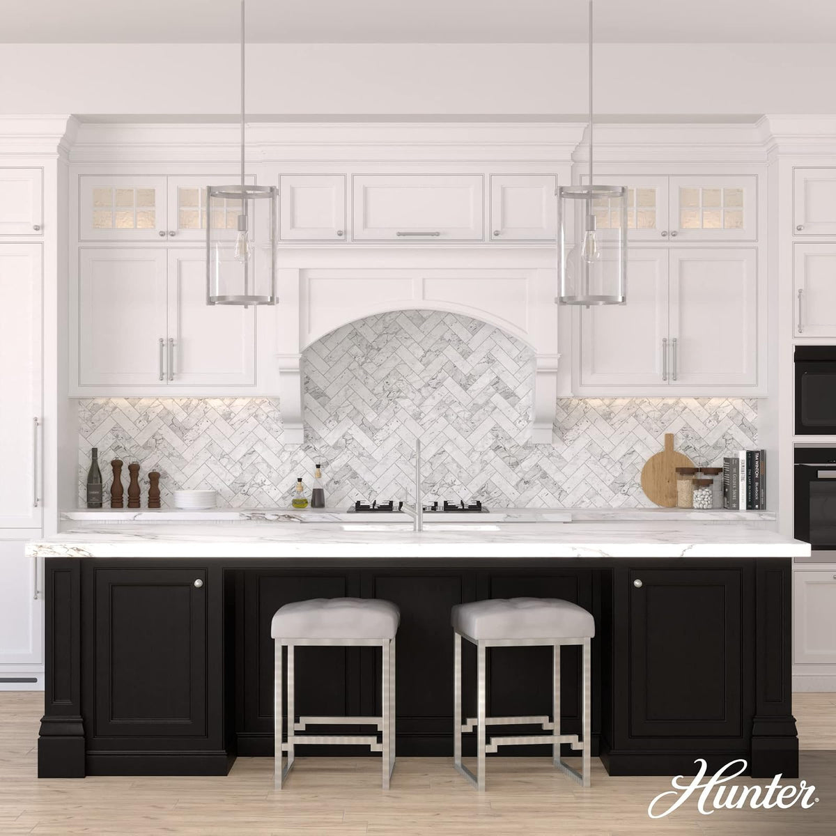 HUNTER, Candelabro Astwood 1 Luz 11 pulgadas