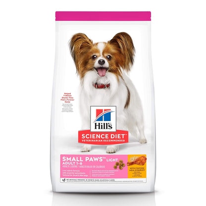 Hill's Science Diet Small Mini Light Croquetas para Perro Adulto Pollo 7Kg | Croquetas Hill's para perro, pollo real, razas pequeñas, control de peso, músculos magros, fibras naturales de saciedad