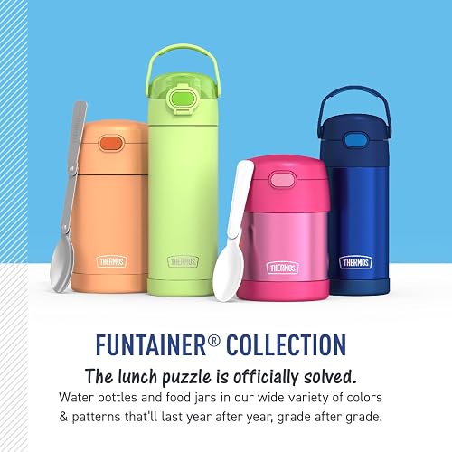 THERMOS FUNTAINER Botella de hidratación de plástico de 16 onzas con boquilla, Mario