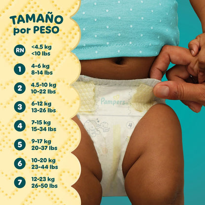 PAMPERS Swaddlers Pañales Desechables Unisex Etapa Recién Nacido, 31 Uds