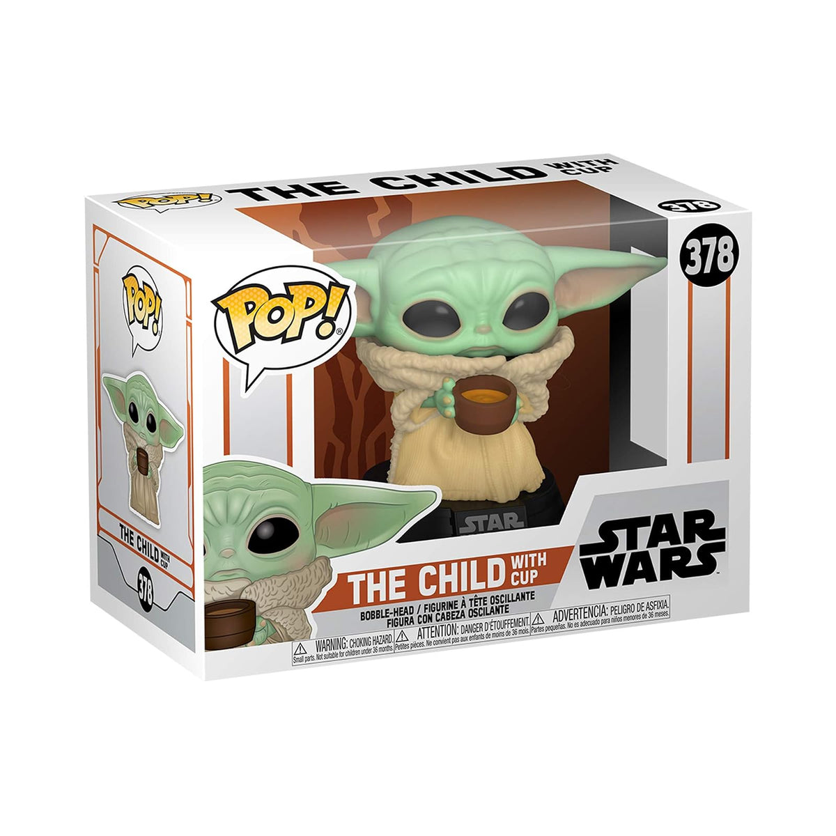 Funko Pop! Star Wars: The Mandalorian - Figura de Colección - The Child With Cup - Figura