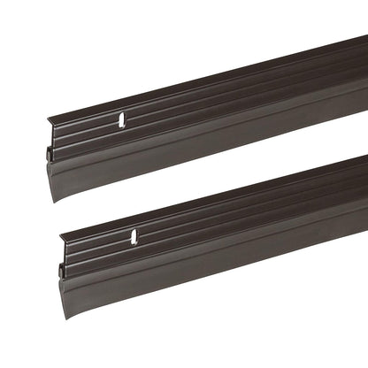 Frost King Barrido de Puerta B59/36H | Aluminio y vinilo de alta calidad, 1-5/8 x 36 pulgadas, café, paquete de 2