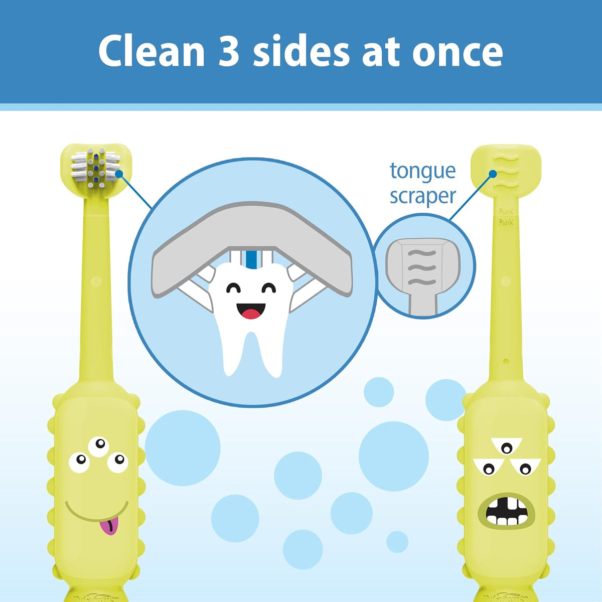 Cepillo de dientes para bebés Monstruo verde Dr. Brown's