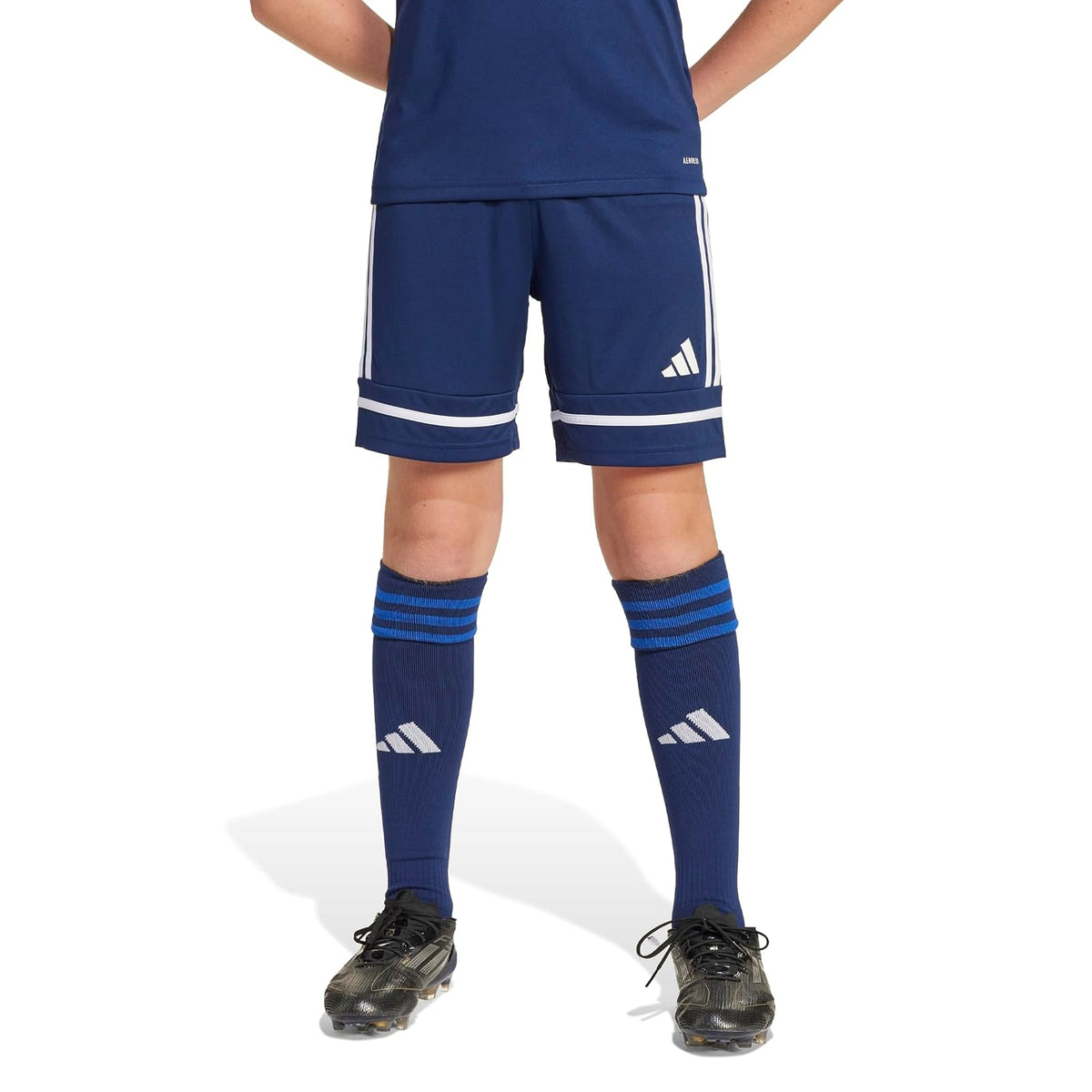 adidas Squadra 25 Short de Fútbol para Niño - CH - Team Navy Blue - Team Navy Blue - White