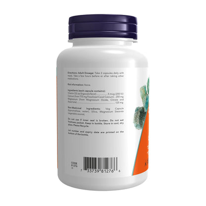 Now Foods Coral Calcium Plus – 100 Cápsulas Vegetarianas | Calcio Marino con Magnesio y Vitamina D