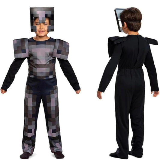 Disguise Minecraft Netherite Armadura, disfraz oficial de Minecraft para niños, grande (10-12)