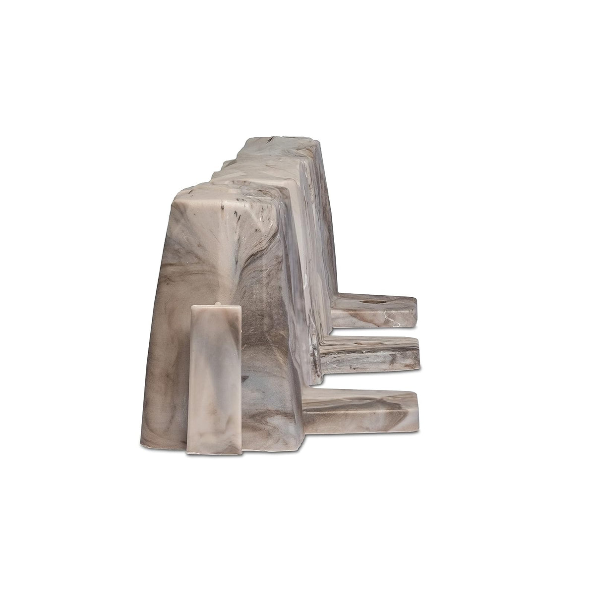 EasyFlex - Borde de Paisaje sin excavación con Puntas de Anclaje, Borde Decorativo de jardín de 2.7 Pulgadas de Alto, Kit de 15 pies, Color café
