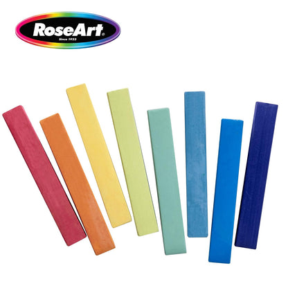 RoseArt Premium - Juego de palos pastel de 24 quilates largos y suaves para profesionales, ricos en pigmentos, colores vivos