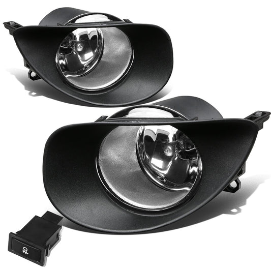 DNA Motoring FL-TYAR063D-CH Fog Light w/Switch [for 06-08 Yaris Hatchback]