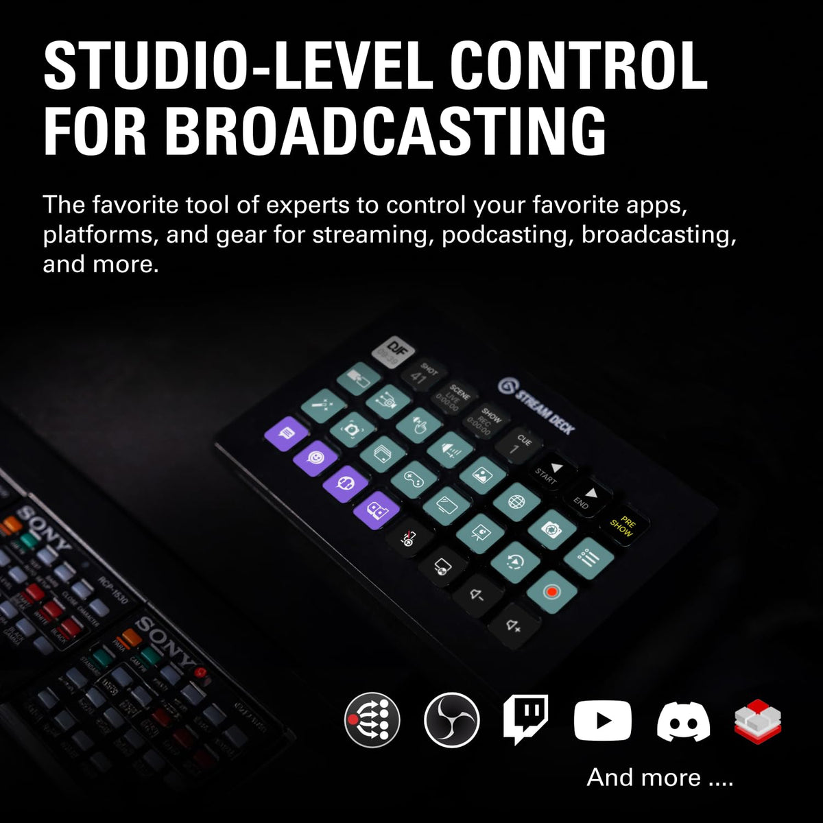Elgato Stream Deck XL, Controlador avanzado de Estudio