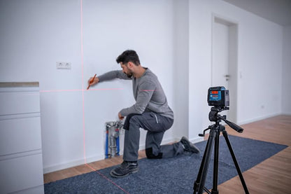 BOSCH PRO GLL50-20 Láser de línea cruzada autonivelante | Tecnología VisiMax, sistema de péndulo inteligente, 0.12 pulgadas. precisión, contratistas, montaje estable, topografía