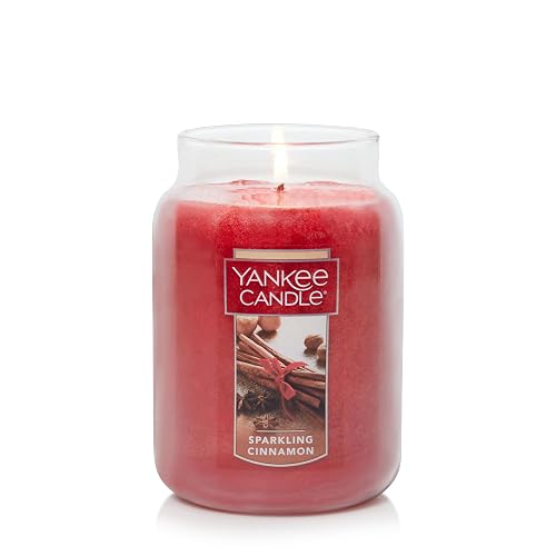 Yankee Candle Vela en Tarro Grande, Canela, Candelas, Sparkling Cinnamon, Large Jar Candle, 1