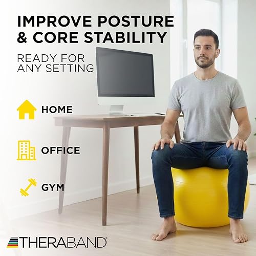 Theraband - Pelota de Ejercicio y Estabilidad para Mejorar la Postura, el Equilibrio, el Ajuste Central, la coordinación, la rehabilitación