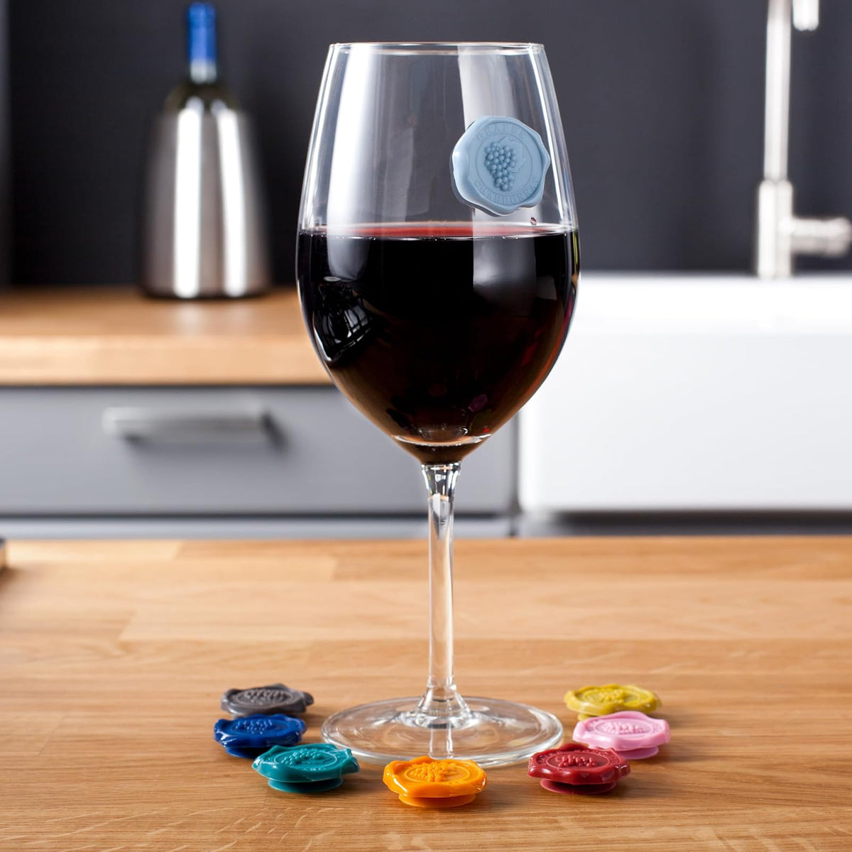 Vacu Vin Classic - Rotuladores para vaso de uva (8 unidades)