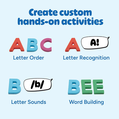 Educational Insights Multicolored Uppercase AlphaMagnets. Juego de 42 Letras mayúsculas: Perfecto para la Escuela en el hogar y el Aula, a Partir de 3 años