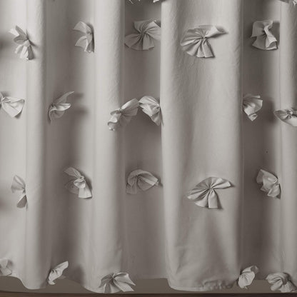 Lush Decor Riley - Cortina de Ducha, 72 x 72 Pulgadas, Gris Claro