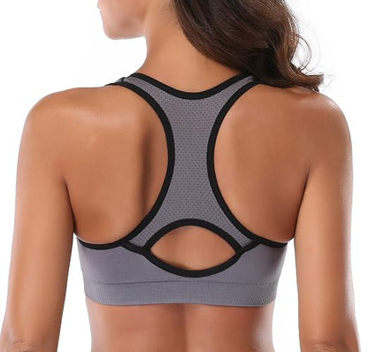 MIRITY - Brasier Deportivo con Espalda Cruzada para Mujer, Brasier Deportivo de Alto Impacto para Entrenamiento y Gimnasio