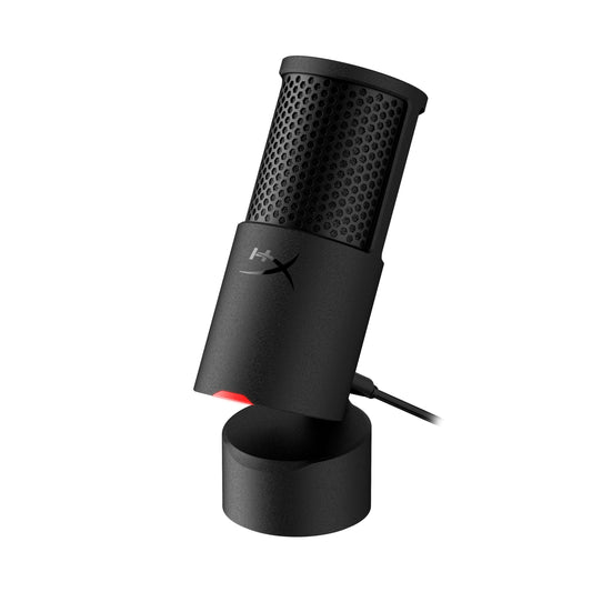 HyperX SoloCast 2 - Micrófono Condensador USB para Juegos para PC, USB-C a USB-A, Filtro Pop Incorporado, Montaje Interno de Choque, Plug and Play, 24 bits/96 kHz, Soporte inclinable Compacto, Color