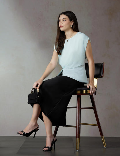 Calvin Klein - Blusa de Gasa para Mujer